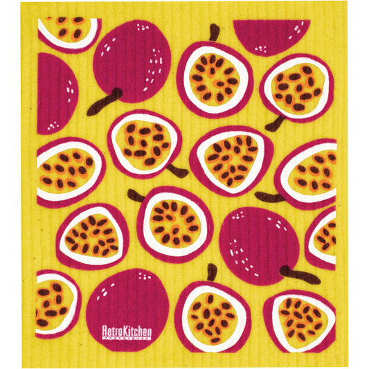 Retrokitchen 100% Compostable Sponge Cloth Passionfruits