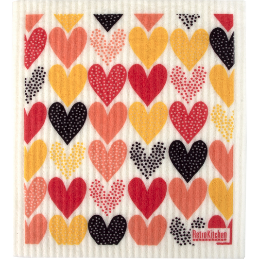 Retrokitchen 100% Compostable Sponge Cloth Heart