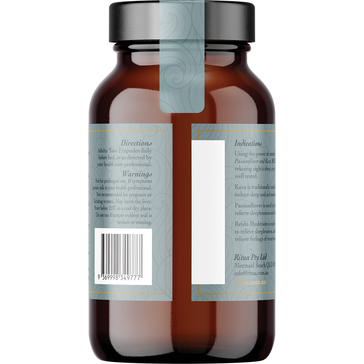RITUA SLEEP Reishi Mushroom Passionflower Kava 1 x 60 Caps