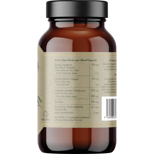 RITUA FOCUS BacoMind Ginko Cordyceps Tyrosine B6 1 x 60 Caps