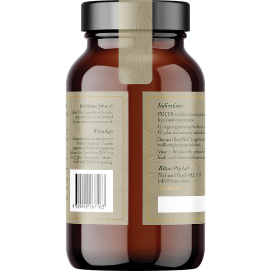 Ritua FOCUS BacoMind Ginko Cordyceps Tyrosine B6