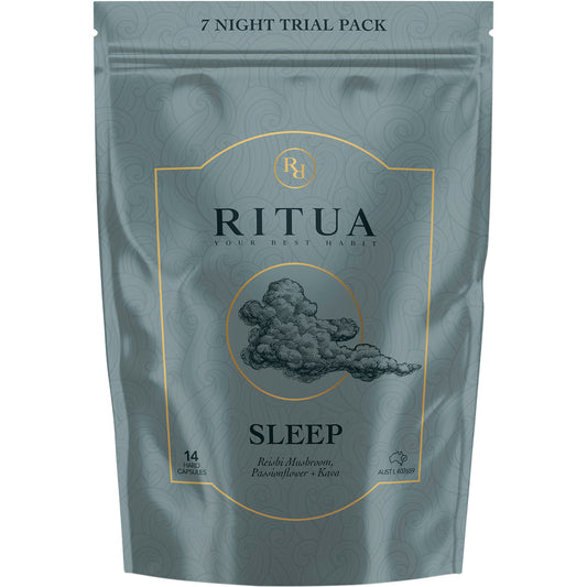 RITUA SLEEP Trial Pack Reishi Mushroom Passionflower Kava 1 x 14 Caps