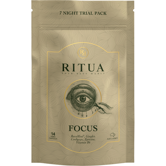 Ritua FOCUS Trial Pack BacoMind Ginko Cordyceps Tyrosine B6