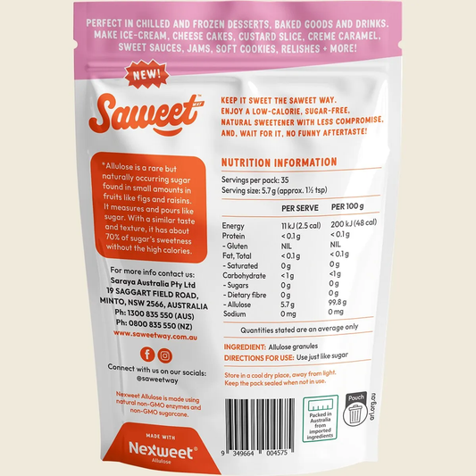 Saweet Way Pure Allulose Natural Sweetener Granules