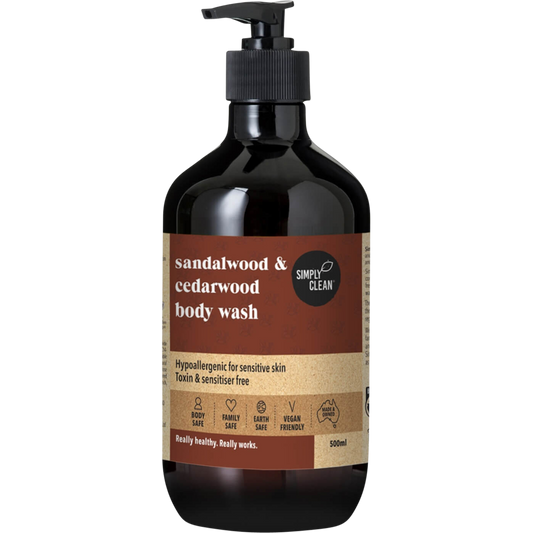 Simply Clean Body Wash Sandalwood & Cedarwood