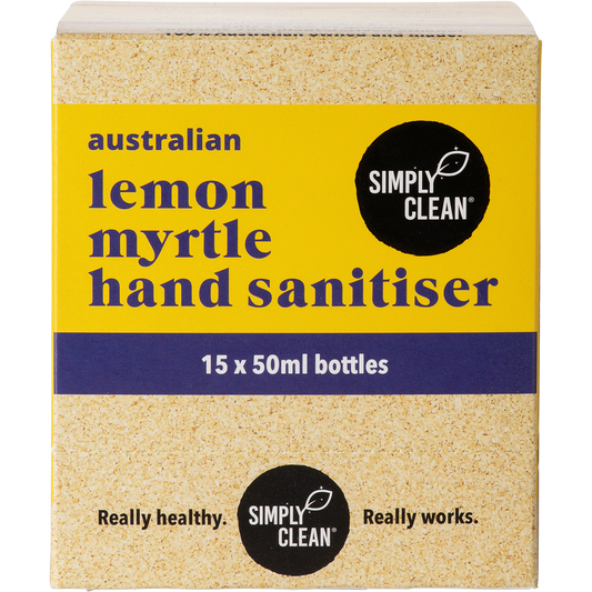 Simply Clean Hand Sanitiser Lemon Myrtle 15 x