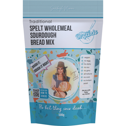 Sourdough Mumma Spelt Wholemeal Sourdough Bread Mix Traditional