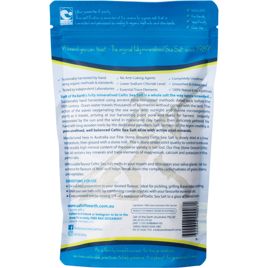 SALT OF THE EARTH Celtic Sea Salt Fine