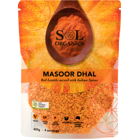Sol Organics Masoor Dhal Red Lentil Mix