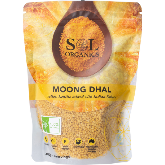 Sol Organics Moong Dhal Yellow Lentil Dhal Mix