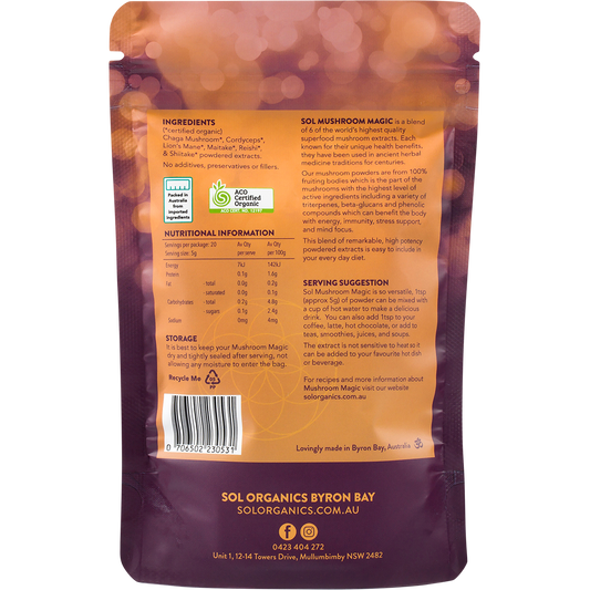 Sol Organics Mushroom Magic Super Mushroom Powder Blend