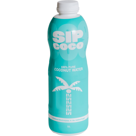SIP COCO 100% Pure Coconut Water Bottle - Box of 6