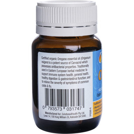 Solutions 4 Health Oil of Wild Oregano VegeCaps 24 x 30 Caps
