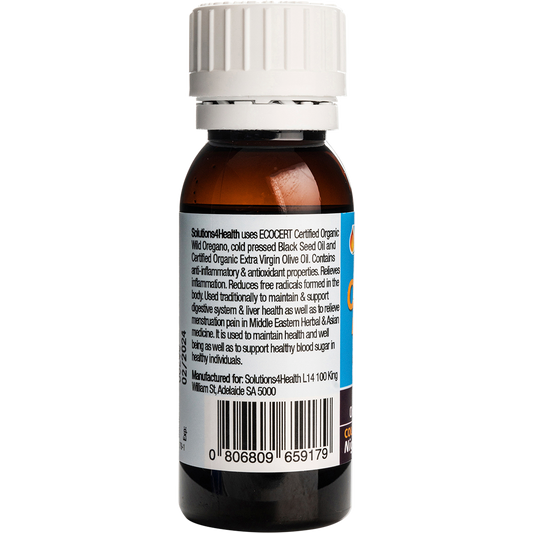 Solutions 4 Health Oil of Wild Oregano with Black Seed Oil
