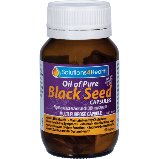 Solutions 4 Health Oil of Pure Black Seed VegeCaps