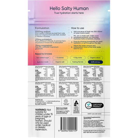 Sodii Everyday Hydration Salts Mixed Flavour