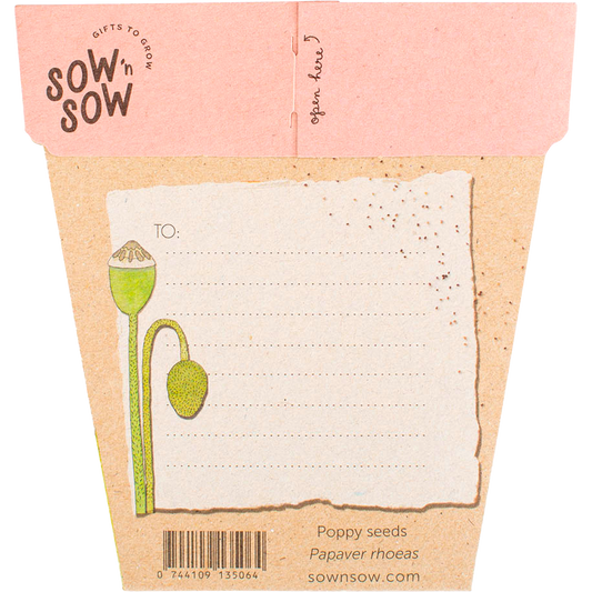 Sow 'n Sow Gift of Seeds Poppy