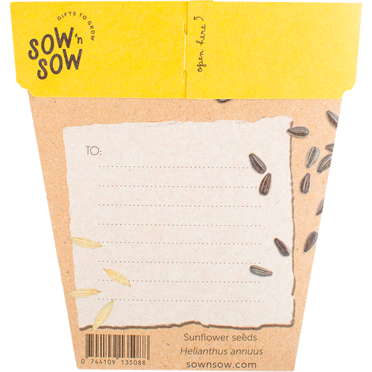 Sow 'n Sow Gift of Seeds Sunflower