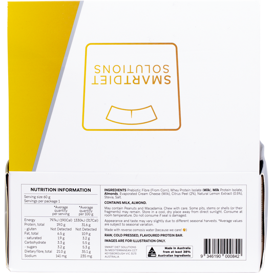 Smart Protein Bar Lemon Tart Flavour Protein Bar - Box of 12
