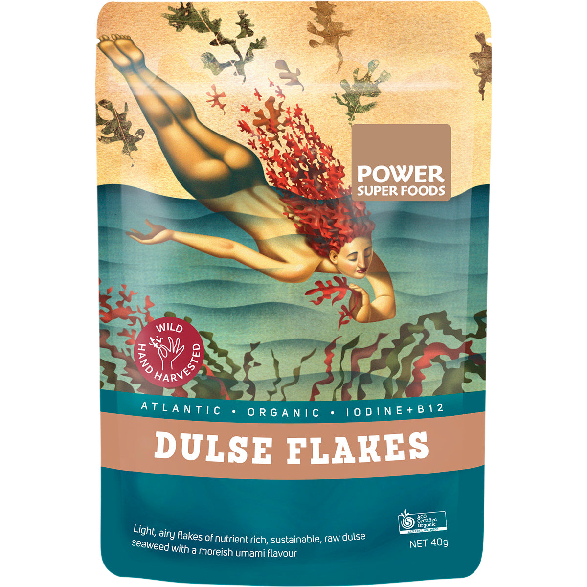 POWER SUPER FOODS Dulse Flakes Certified Organic 1 x 40g