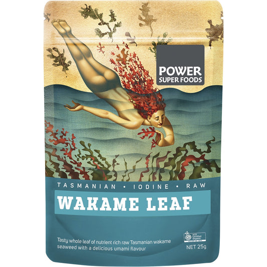 POWER SUPER FOODS Wakame Leaf Certified Organic 1 x 25g
