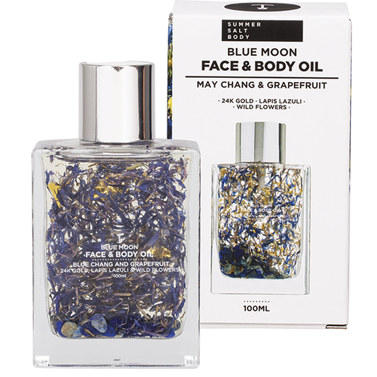 Summer Salt Body Face & Body Oil 24K Gold Blue Moon Lapis Lazuli