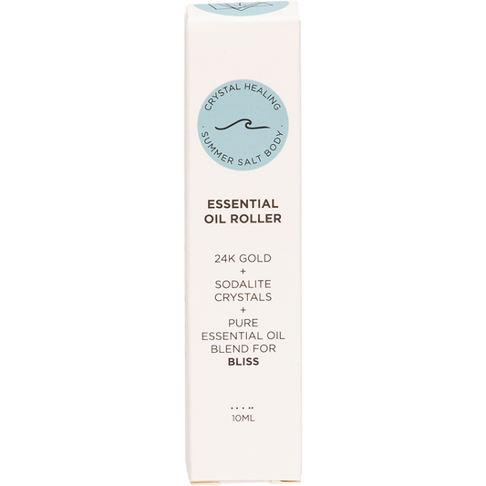 Summer Salt Body Essential Oil Roller 24K Gold Bliss Sodalite