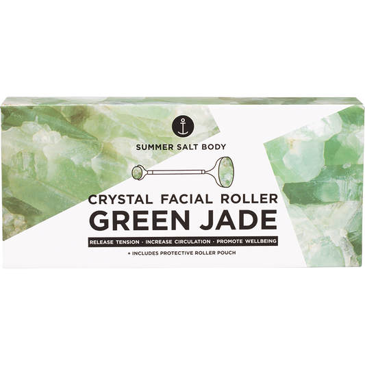 Summer Salt Body Crystal Facial Roller Green Jade