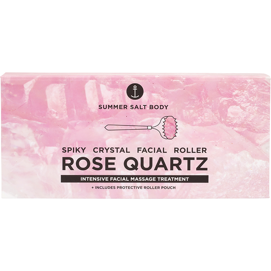 Summer Salt Body Spiky Crystal Facial Roller Rose Quartz