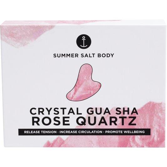Summer Salt Body Crystal Gua Sha Rose Quartz