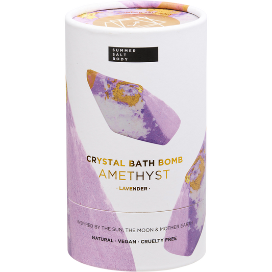 Summer Salt Body Crystal Bath Bomb Amethyst Lavender