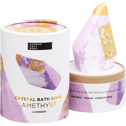 Summer Salt Body Crystal Bath Bomb Amethyst Lavender