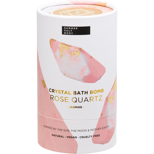 Summer Salt Body Crystal Bath Bomb Rose Quartz Jasmine