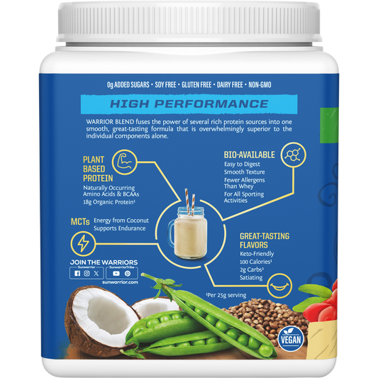 Sunwarrior Protein Powder Warrior Blend Vanilla