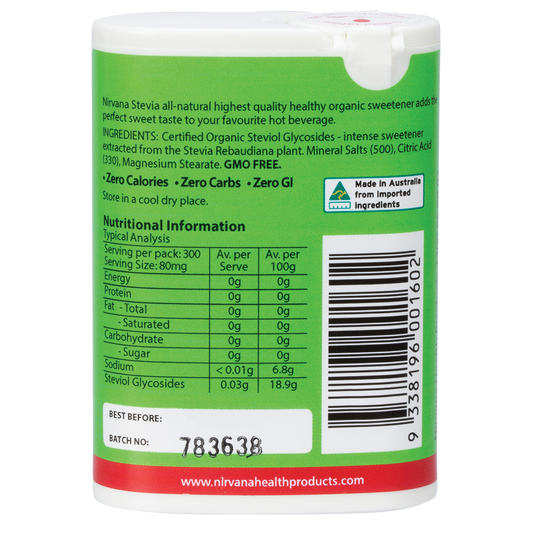 Nirvana Organics Stevia Mini Tablets