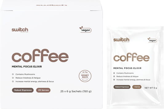 Switch Nutrition Coffee Mental Focus Elixir Naked Espresso