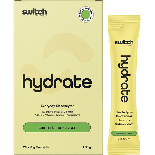Switch Nutrition Hydrate Electrolytes No Added Sugar Lemon Lime