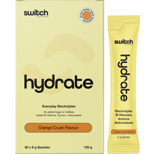 Switch Nutrition Hydrate Electrolytes No Added Sugar Orange Crush