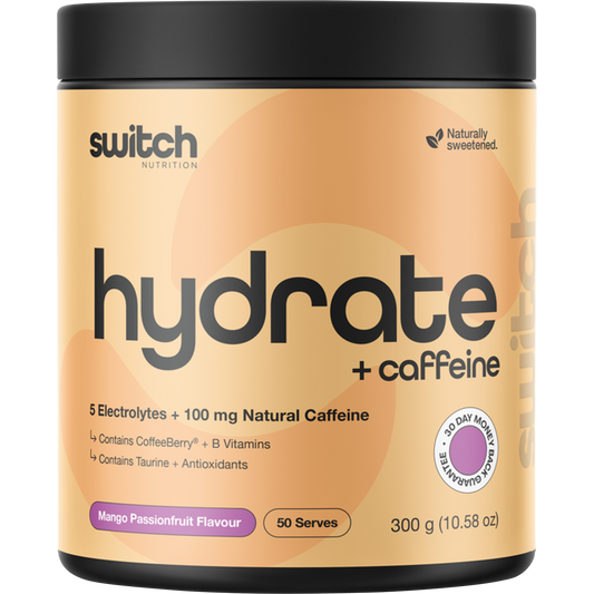 Switch Nutrition Hydrate + Caffeine Mango Passionfruit
