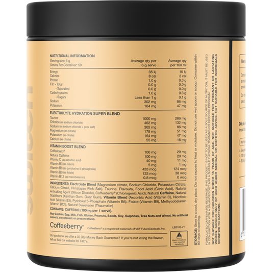 Switch Nutrition Hydrate + Caffeine Mango Passionfruit