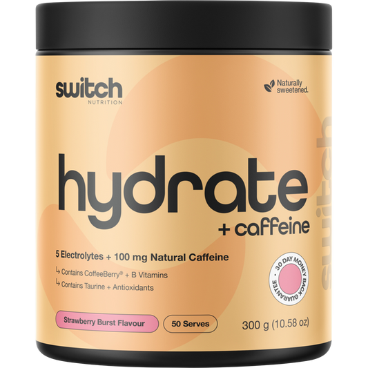 Switch Nutrition Hydrate + Caffeine Strawberry Burst