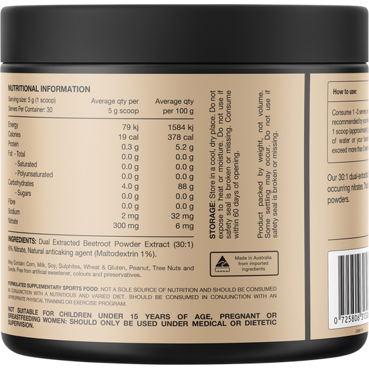 Switch Nutrition Beetroot Triple Strength 6% Nitrate 30:1 Dual Extract