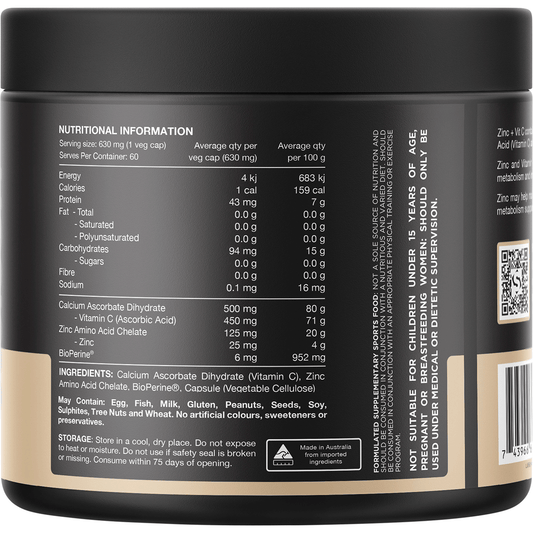 Switch Nutrition Zinc + Vitamin C