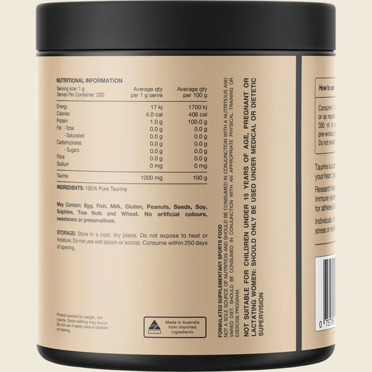 Switch Nutrition Taurine 100% Pure Taurine