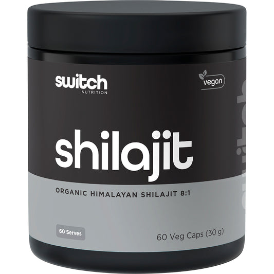 SWITCH NUTRITION Shilajit Organic Himalayan Shilajit 8:1 | 1 x 60 Caps