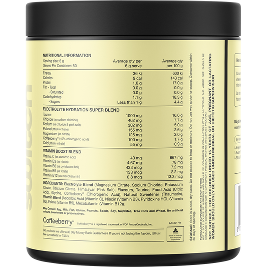Switch Nutrition Hydrate Everyday Sugar Free Electrolytes Lemon Lime
