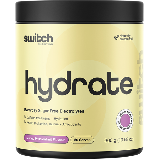 Switch Nutrition Hydrate Everyday Sugar Free Electrolytes Mango Passionfruit