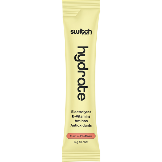 Switch Nutrition Hydrate Everyday Sugar Free Electrolyte Schts Peach Iced Tea