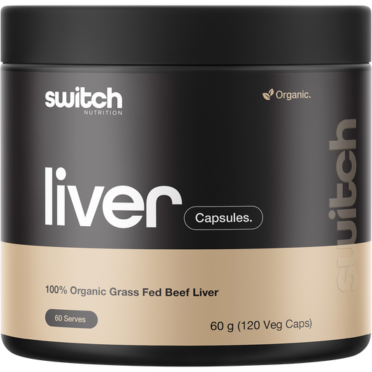 Switch Nutrition Beef Liver 100% Organic Grass Fed