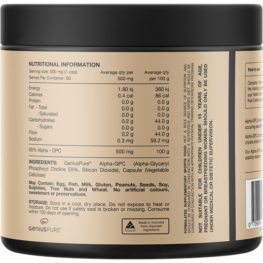 Switch Nutrition Alpha GPC L-Alpha Glycerylphosphorylcholine